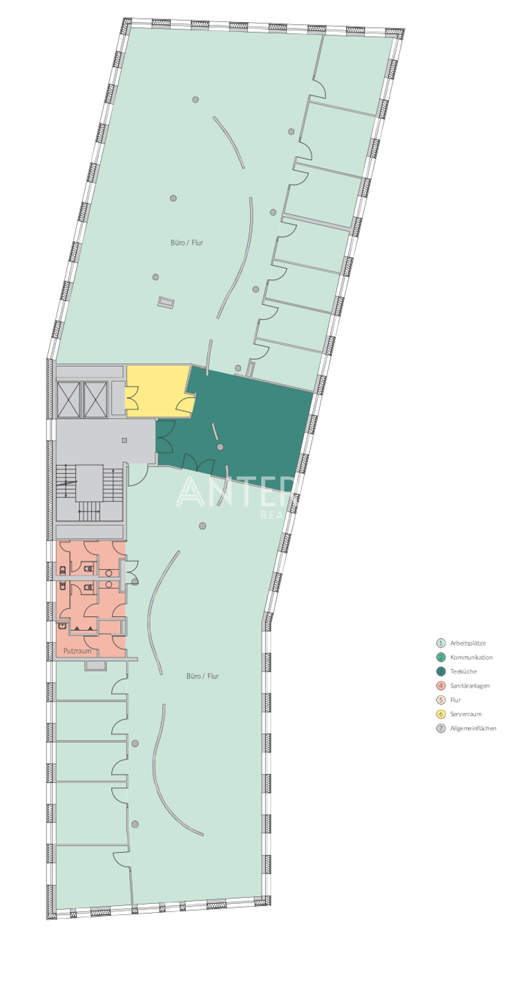 Grundrissplan Regelgeschoss