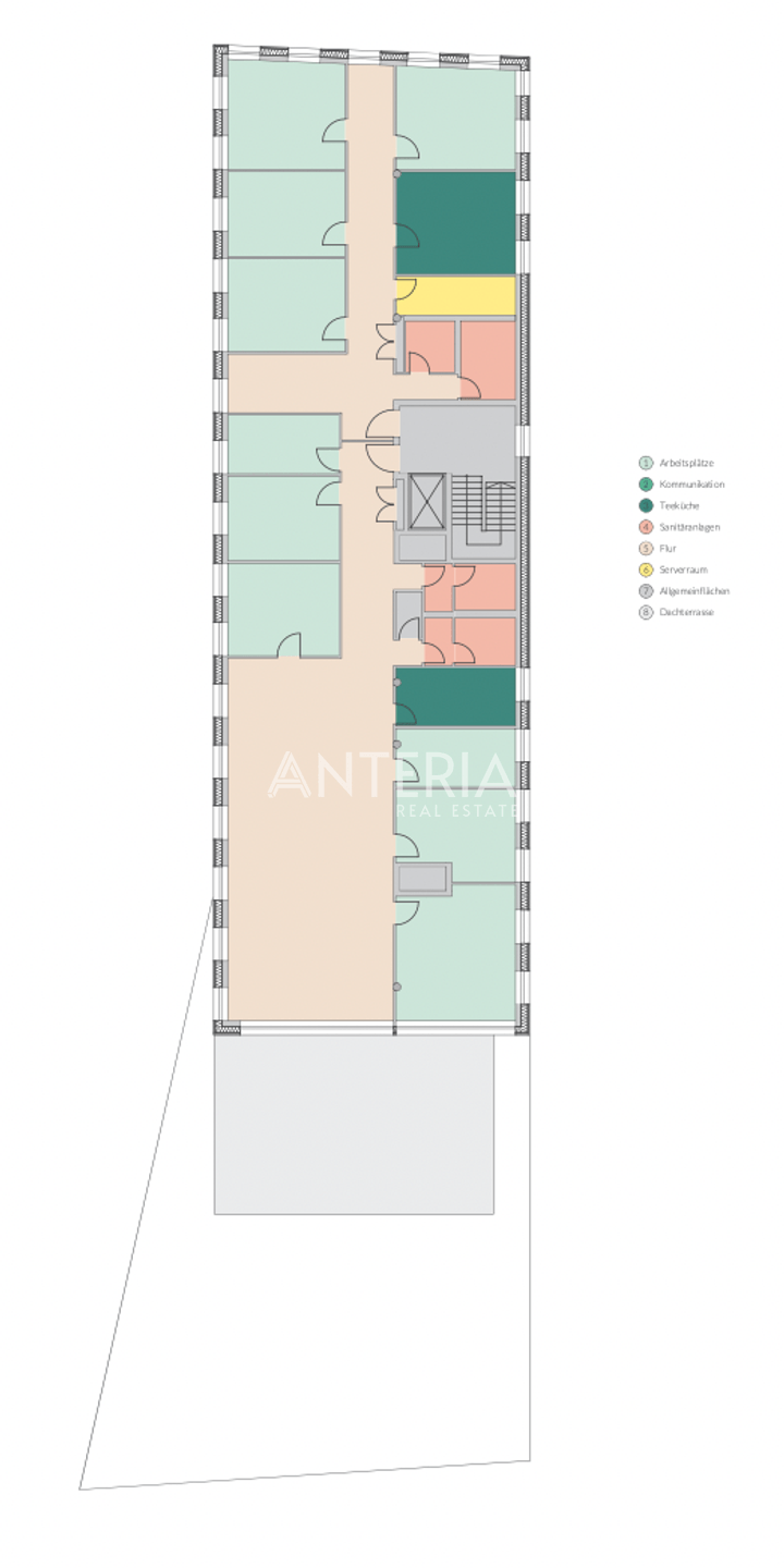 Grundrissplan 3.OG (Baukörper B)