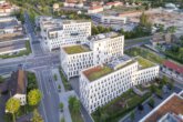 „Stadttor“ - Moderne Büroflächen, energieeffiziente Passivhausweise und Bahnhofsnähe! - Drohnenaufnahme