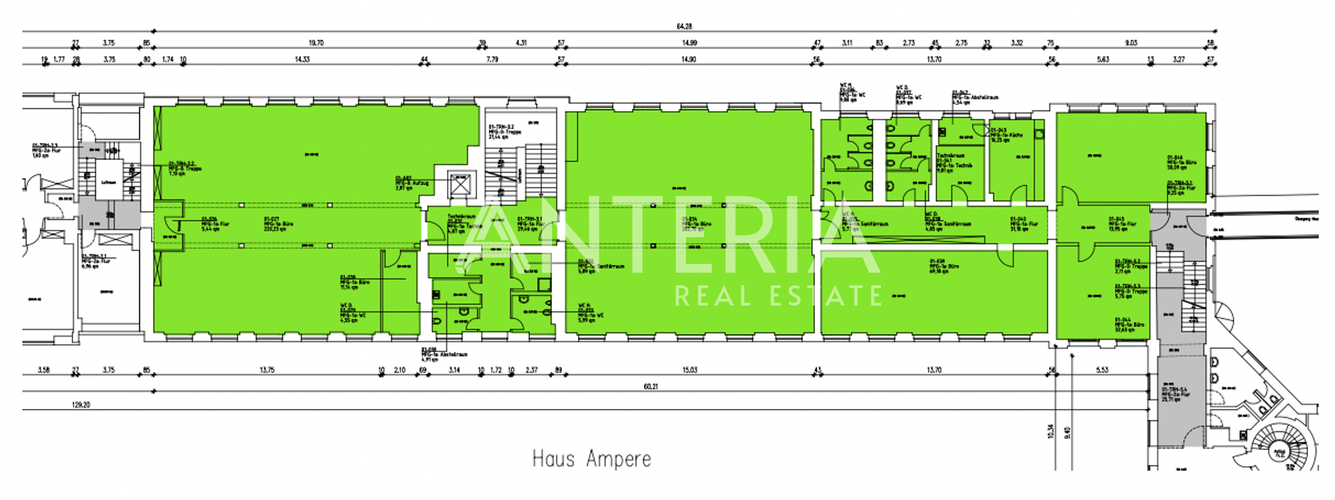 Grundriss 1.OG (Haus Ampére)